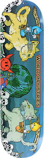 WORLD INDUSTRIES CATS JOUSTING SKATEBOARD DECK-8.25