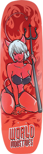 WORLD INDUSTRIES DEVIL GIRL SKATEBOARD DECK 8.75