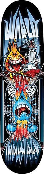 WORLD INDUSTRIES HEAVY METAL SKATEBOARD DECK-8.5