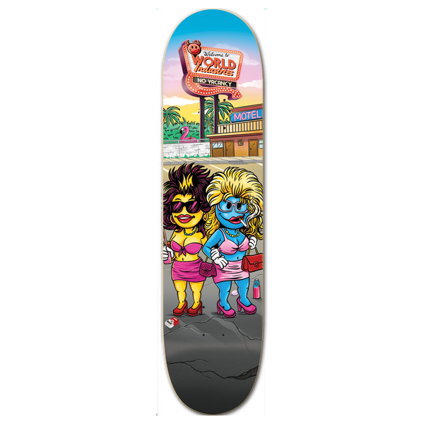 WORLD INDUSTRIES LOT LIZARDS SKATEBOARD DECK-8.25 w/grip