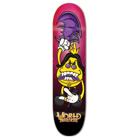 WORLD INDUSTRIES PRINCE OF DARKNESS WIDE SKATEBOARD DECK-8.25