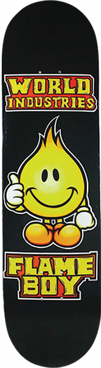 WORLD INDUSTRIES SOLID GOLD FLAME BOY DECK-8.0 w/ grip