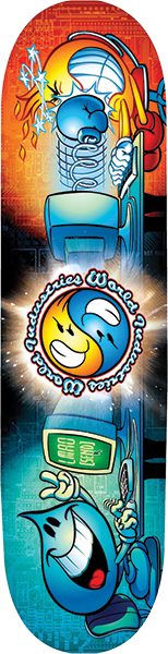 WORLD INDUSTRIES U GOT MAIL SKATEBOARD DECK-8.0