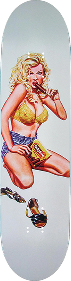 WORLD INDUSTRIES CAMPBELL FUDGESICLE SKATEBOARD DECK-7.7 WHT EX7