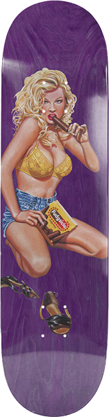 WORLD INDUSTRIES CAMPBELL FUDGESICLE SKATEBOARD DECK-8.25 PUR EX7