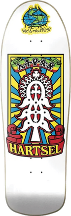 WORLD INDUSTRIES HARTSEL YOUT MODEL SKATEBOARD DECK-9.43 WHITE