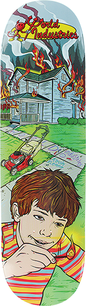 WORLD INDUSTRIES KLEMME HOUSE FIRE SKATEBOARD DECK 7.75