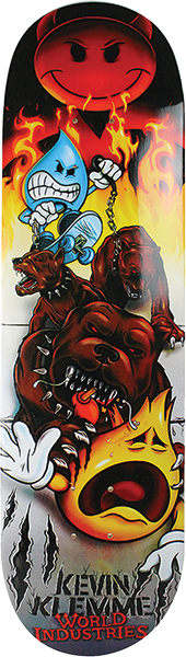WORLD INDUSTRIES KLEMME PITBULL SKATEBOARD DECK-8.3