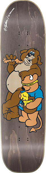 WORLD INDUSTRIES MULLEN BEAR SKATEBOARD DECK-7.37 BROWN