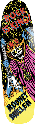 WORLD INDUSTRIES MULLEN ROCK IS KING SKATEBOARD DECK-10.1 BLK EX7