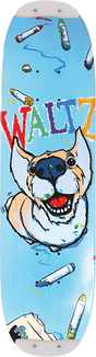 WALTZ CRAYON CORGI SKATEBOARD DECK-7.75X29.5 NAT W/SKID PLATES