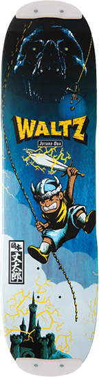 WALTZ J. OBA PRO SKATEBOARD DECK-7.4X28.7 BLU W/SKID PLATES