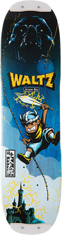 WALTZ J. OBA PRO SKATEBOARD DECK-7.4X28.7 BLU W/SKID PLATES