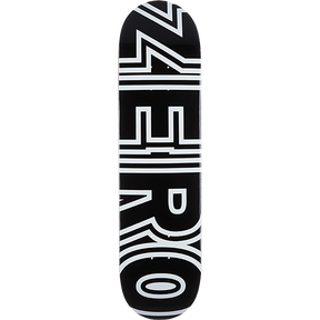 ZERO BOLD SKATEBOARD DECK-7.25 BLACK/WHT