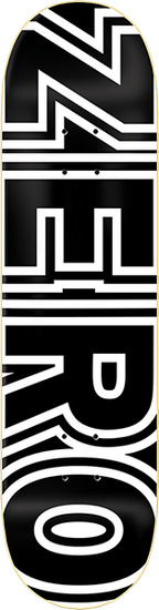 ZERO BOLD SKATEBOARD DECK-8.12 BLACK/WHT