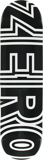 ZERO BOLD SKATEBOARD DECK-8.25 BLACK