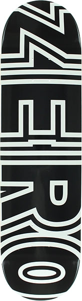 ZERO BOLD SKATEBOARD DECK-8.5 BLACK/WHT