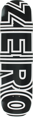 ZERO BOLD SKATEBOARD DECK-8.75 BLACK/WHT
