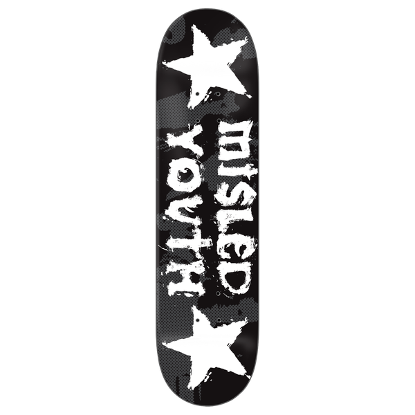ZERO MISLED YOUTH 30YR SKATEBOARD DECK-8.25 BLK/WHT
