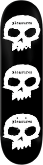 ZERO PLEASURES SKULLS SKATEBOARD DECK-8.5