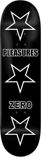 ZERO PLEASURES STARS SKATEBOARD DECK-8.25