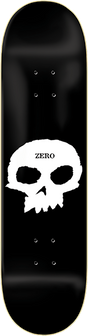 ZERO SINGLE SKULL SKATEBOARD DECK-8.62 BLK/WHT