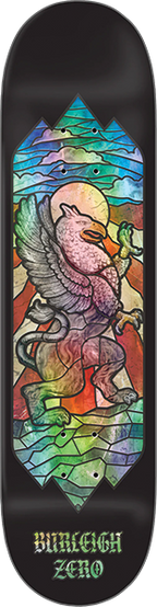 ZERO BURLEIGH STAINED GLASS SKATEBOARD DECK-8.5 GRIFFIN