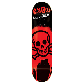 ZERO ELLINGTON STENCIL 30YR SKATEBOARD DECK-8.25 RED