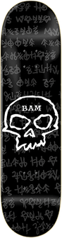 ZERO BAM 3 STIGOI SKULL SKATEBOARD DECK 8.5