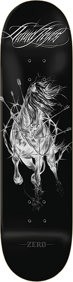 ZERO REYES WILD HEART SKATEBOARD DECK 8.5 BLACK