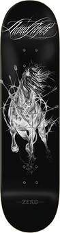 ZERO REYES WILD HEART SKATEBOARD DECK 8.5 BLACK