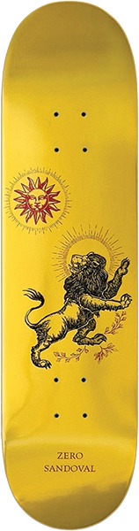 ZERO SANDOVAL MICAH ULRICH LION SKATEBOARD DECK-8.25 w/ grip