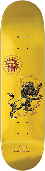 ZERO SANDOVAL MICAH ULRICH LION SKATEBOARD DECK-8.25 w/ grip