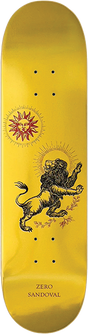 ZERO SANDOVAL MICAH ULRICH LION SKATEBOARD DECK-8.25 w/ grip