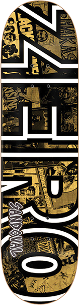 ZERO SANDOVAL ROOTS BOLD SKATEBOARD DECK-8.5 w/ grip
