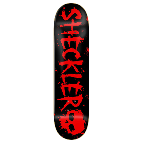 ZERO SHECKLER BLOOD SKATEBOARD DECK-8.25 RED FOIL