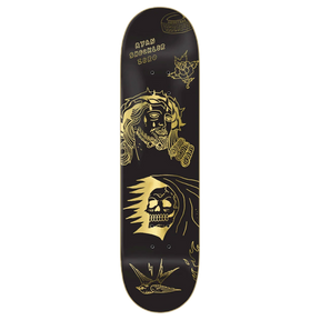 ZERO SHECKLER SUFFER SKATEBOARD DECK-8.5 GOLD FOIL