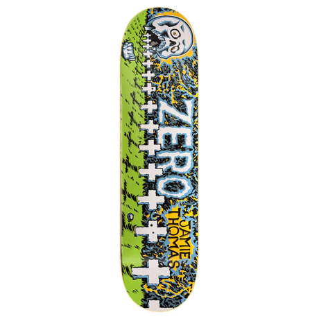 ZERO THOMAS GRAVEYARD 30YR SKATEBOARD DECK-8.25 GRN