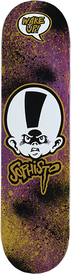 ZERO SOPHISTO HEAD LOGO SKATEBOARD DECK-8.5 BLUE EX7