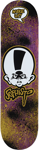ZERO SOPHISTO HEAD LOGO SKATEBOARD DECK-8.5 BLUE EX7