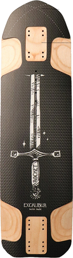 ROCKET EXCALIBUR BUMPY HALES PRO SKATEBOARD DECK-8.5X30