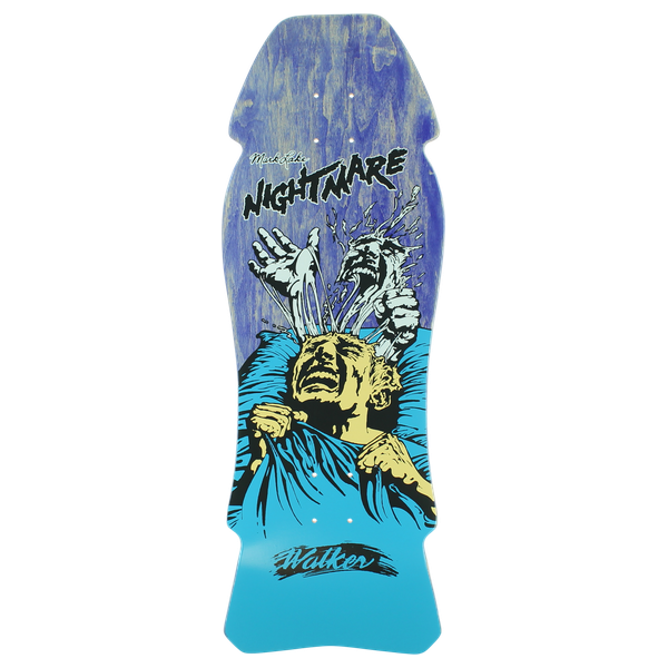 WALKER LAKE NIGHTMARE REISSUE SKATEBOARD DECK 10.25x30.25 NAVY