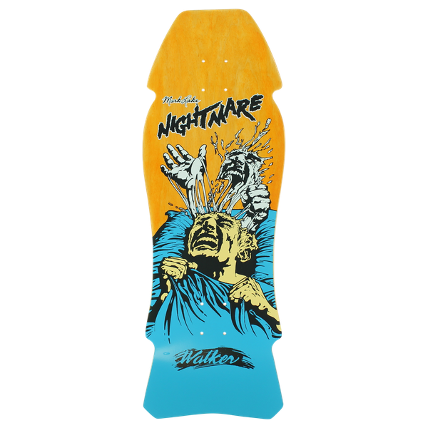 WALKER LAKE NIGHTMARE REISSUE SKATEBOARD DECK 10.25x30.25 ORG