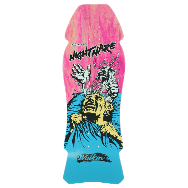 WALKER LAKE NIGHTMARE REISSUE SKATEBOARD DECK 10.25x30.25 PINK