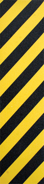 FKD GRIP SINGLE SKATE GRIP SHEET CAUTION YELLOW/BLACK
