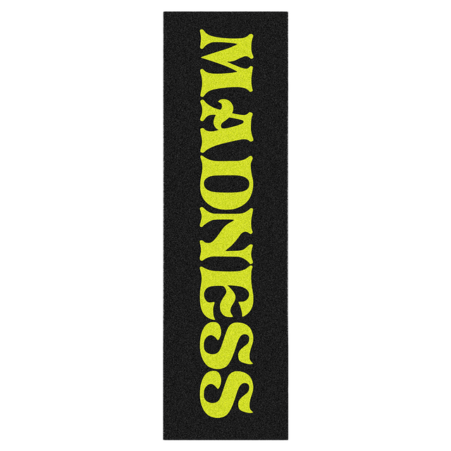 MADNESS BAR LOGO GRIP TAPE SHEET 10x33 BLK