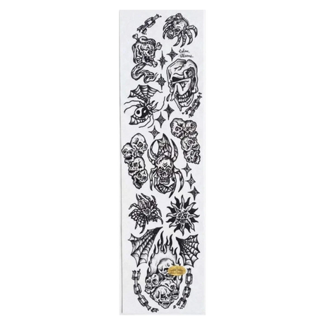 PVBLIC DOMAIN GRIP TAPE 9x33 SPIDER SKULL CLEAR