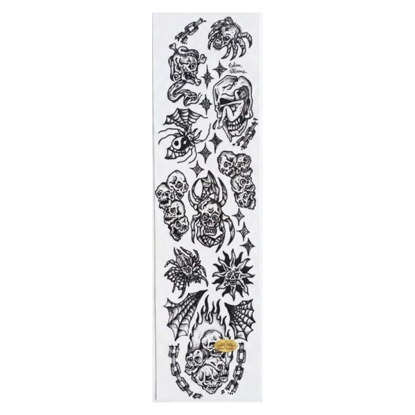 PVBLIC DOMAIN GRIP TAPE 9x33 SPIDER SKULL CLEAR