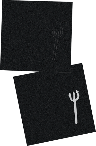 WORLD INDUSTRIES PITCHFORK PITCHFORK DIE CUT SQUARES 4PCS 10x10)
