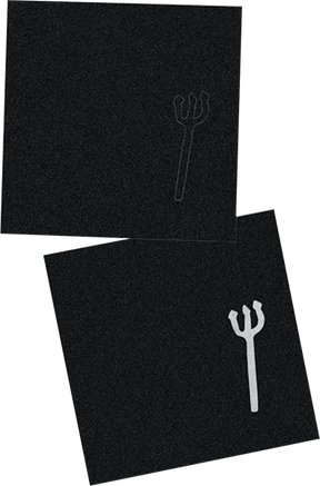 WORLD INDUSTRIES PITCHFORK PITCHFORK DIE CUT SQUARES 4PCS 10x10)
